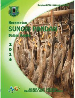 Kecamatan Sungai Pandan Dalam Angka Tahun 2013